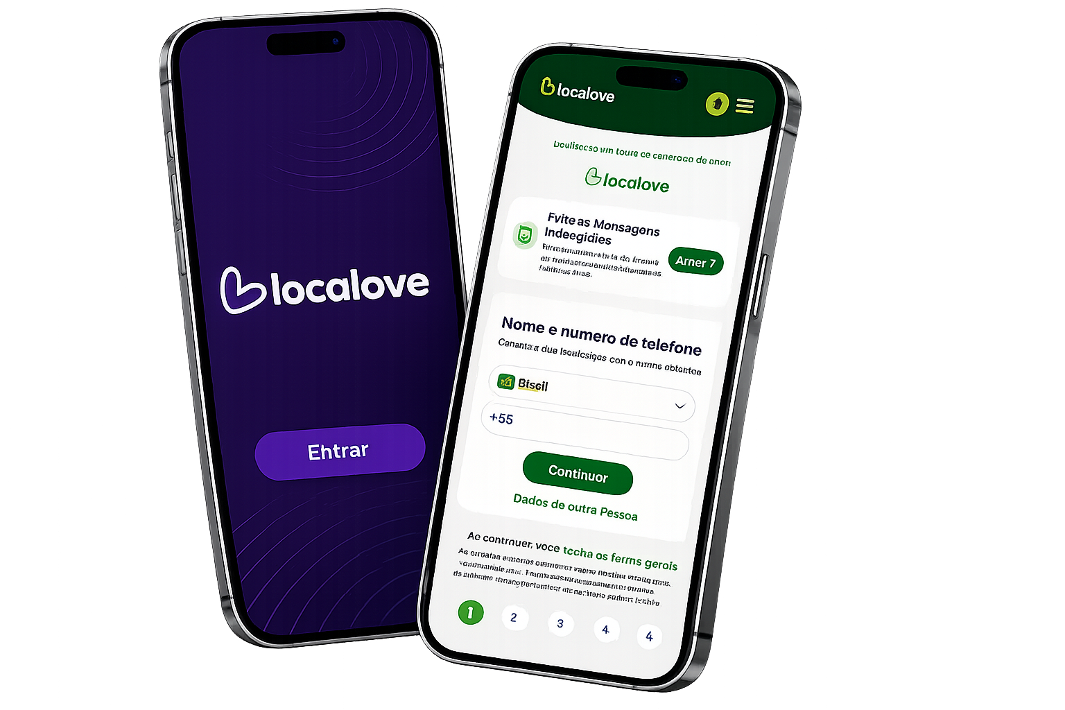 Localove em ação no celular